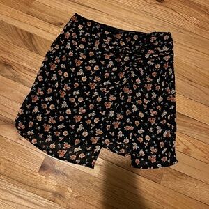 Franciscas floral twist front mini skirt